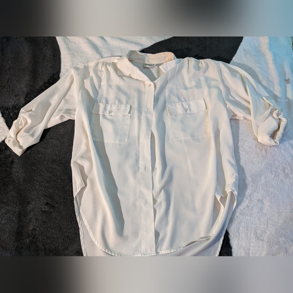 Off white button down